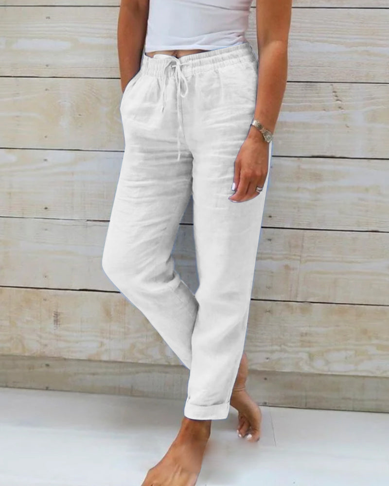 Federica - Straight-Leg Casual Pants