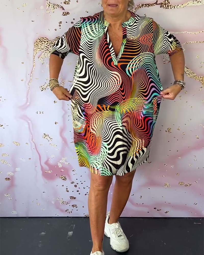 Eithne - Colorful Printed Dress