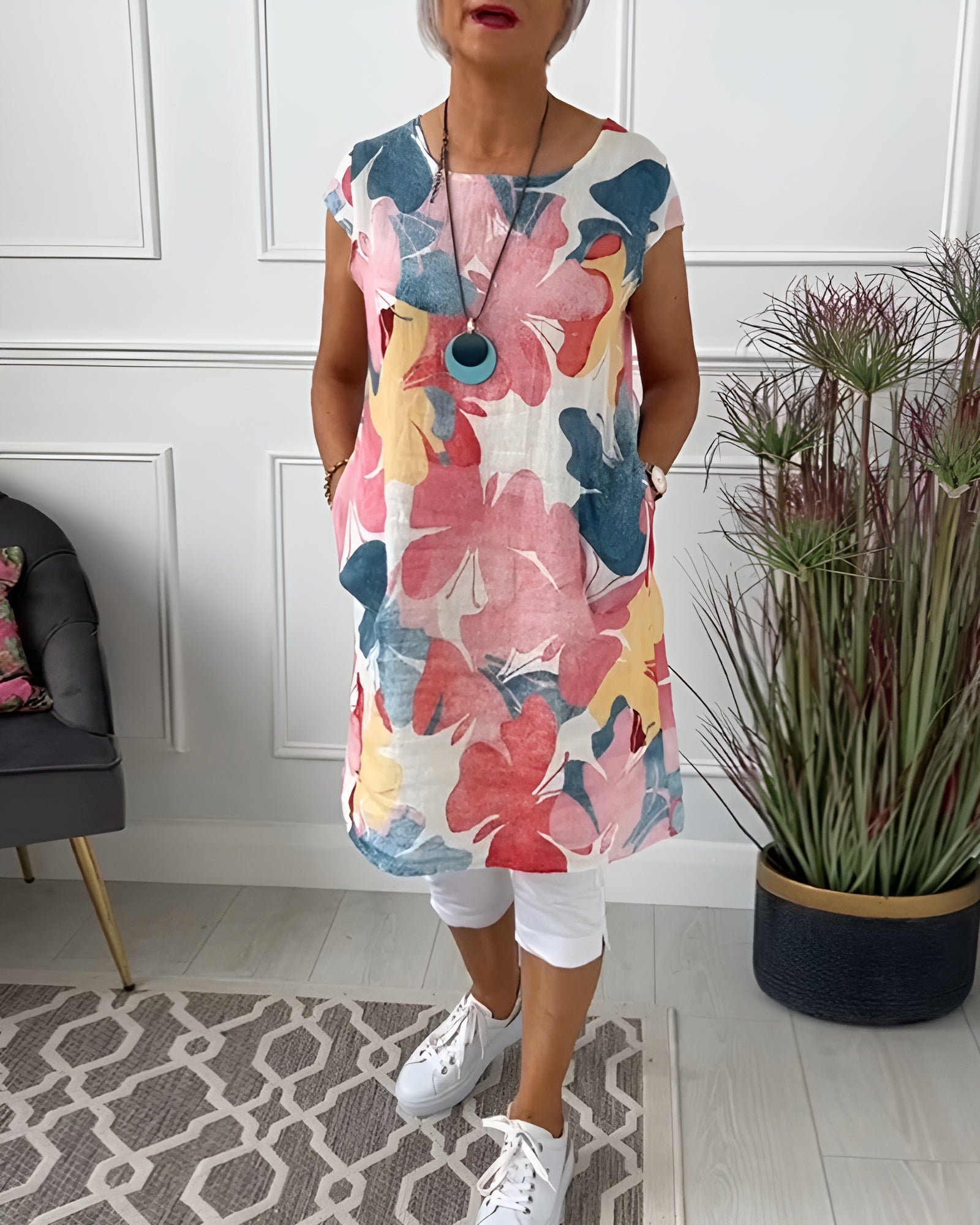 Freya - Summer Dress With Butterfly Print