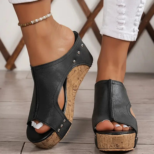 Sylvia - Leather Summer Sandals