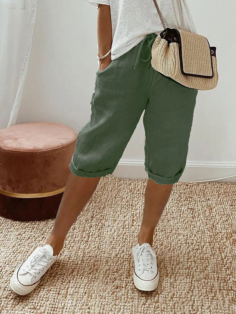 Amelie - Cotton Drawstring Pants