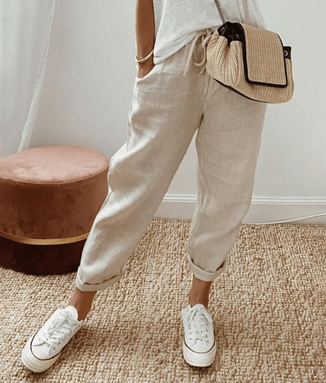 Oliva - Elegant cotton pants