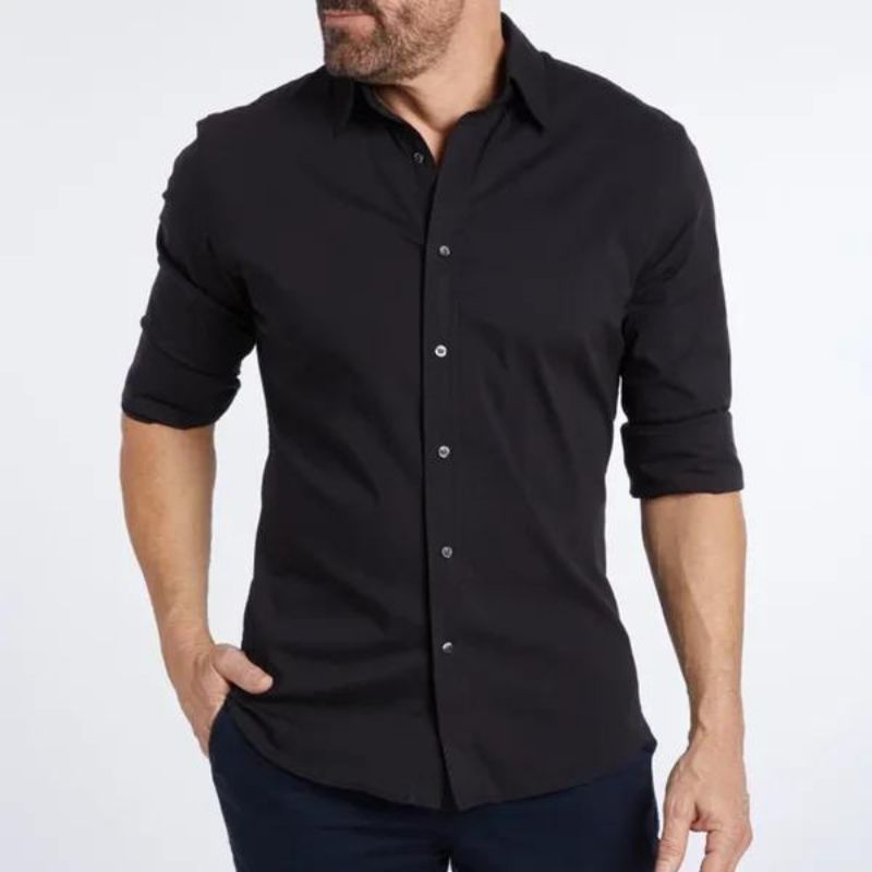 Oxford - Wrinkle-Free Zip-Up Shirt