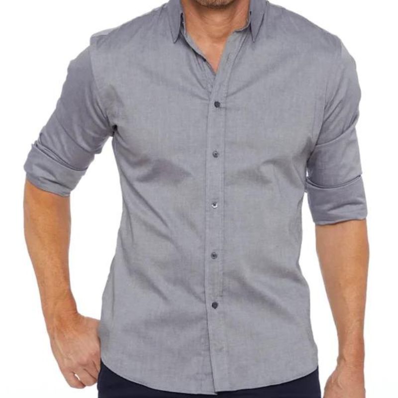 Oxford - Wrinkle-Free Zip-Up Shirt