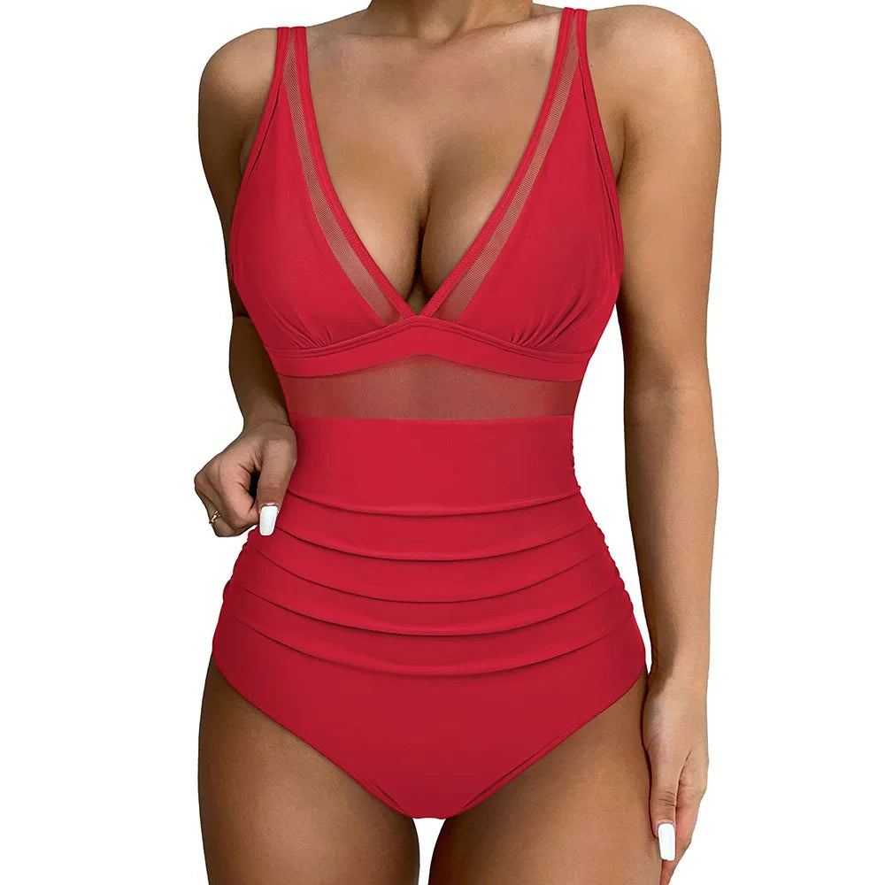 Emeliana - Trendy Bathing Suit with Tummy Control