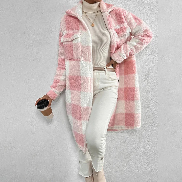 ﻿Gwen - Checkered Women’s Coat