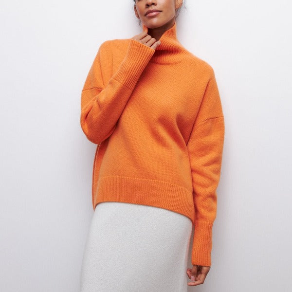 ﻿Agata - Knitted Turtleneck Sweater