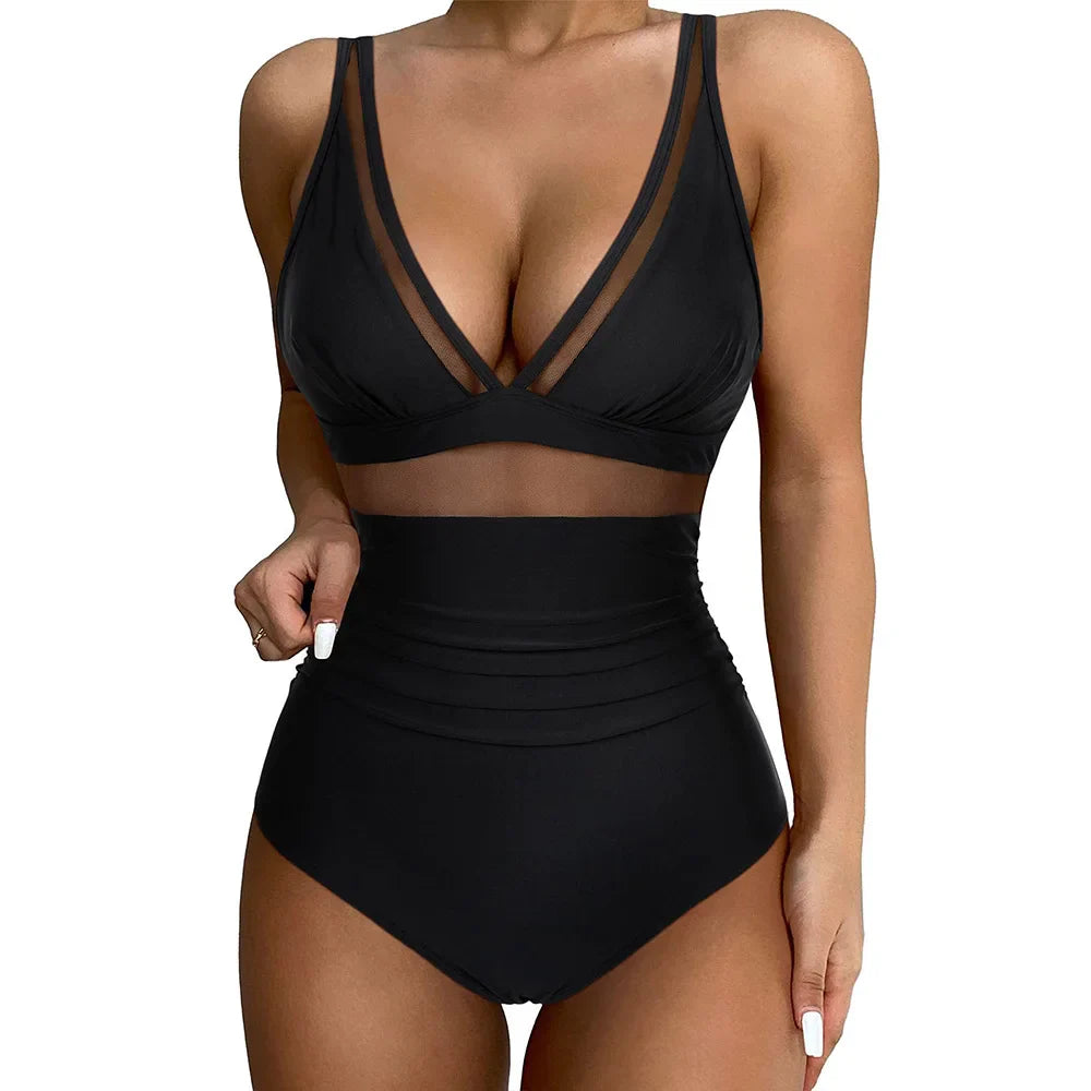 Emeliana - Trendy Bathing Suit with Tummy Control