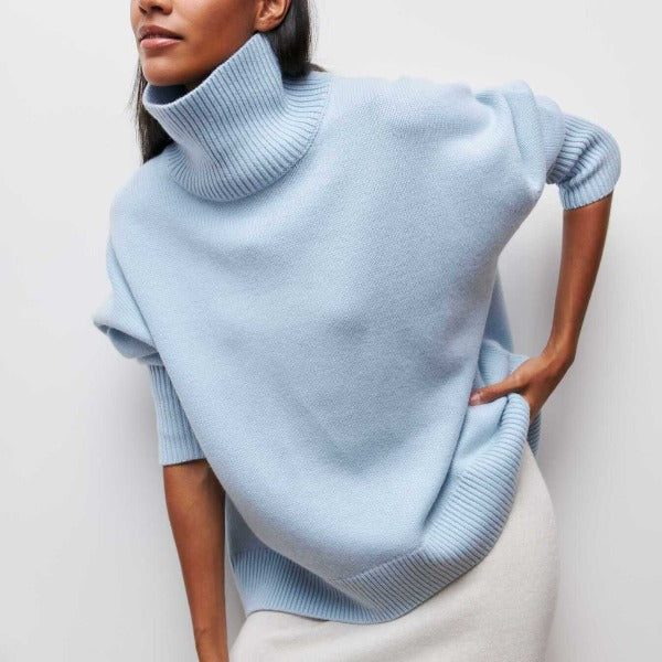 ﻿Agata - Knitted Turtleneck Sweater