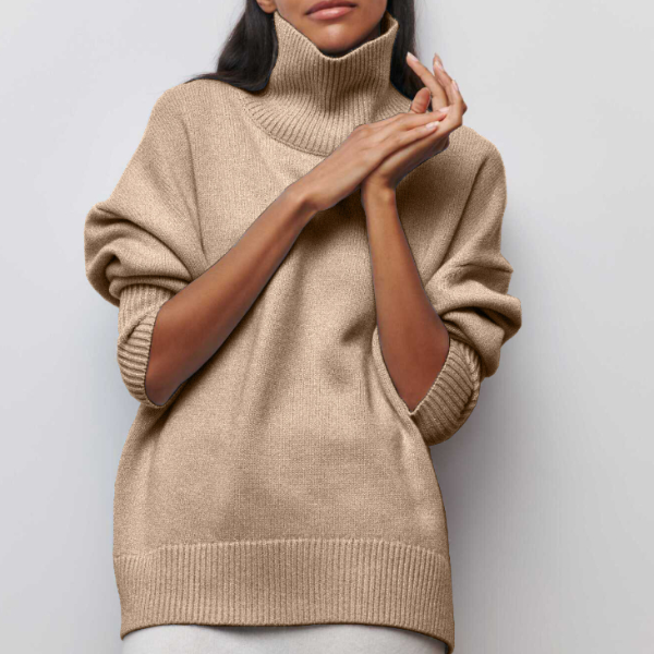 ﻿Agata - Knitted Turtleneck Sweater