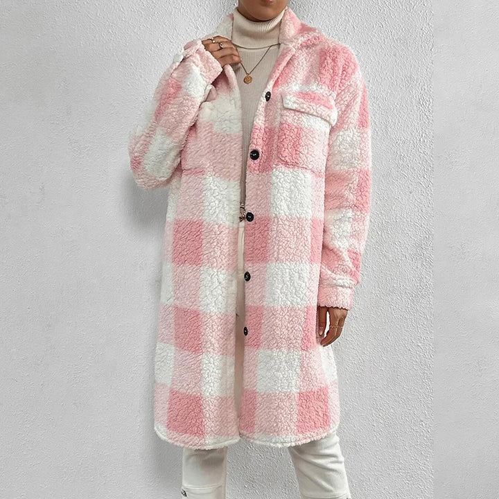 ﻿Gwen - Checkered Women’s Coat