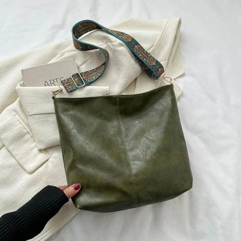 Chelsey - Vintage leather shoulder bag