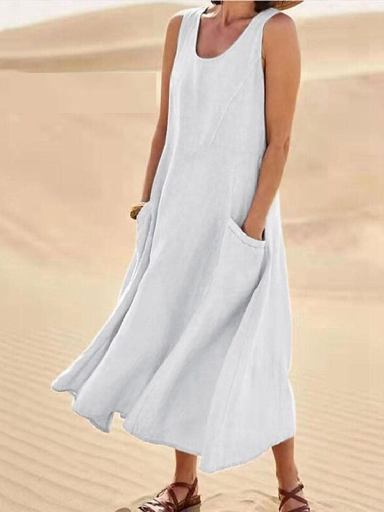 Emily - Elegant Summer Dress With Tummy Coverage