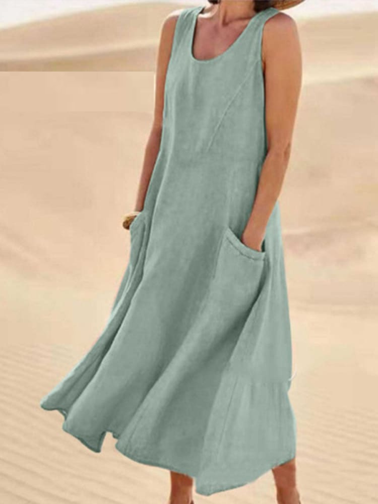 Emily - Elegant Summer Dress With Tummy Coverage