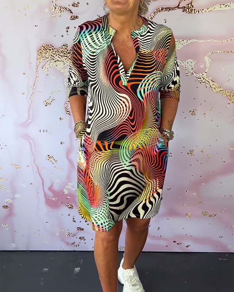 Eithne - Colorful Printed Dress