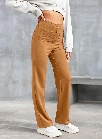 Favre - Elasticated trousers with high waist