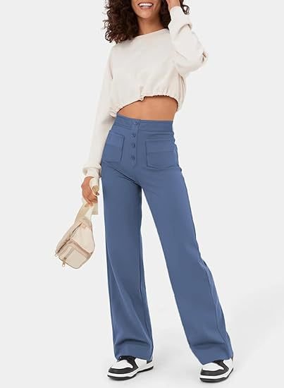 Favre - Elasticated trousers with high waist