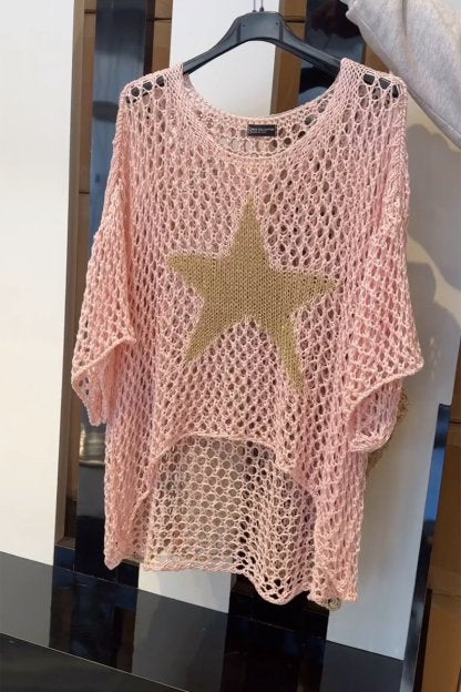 Marielle - Elegant star knit shirt