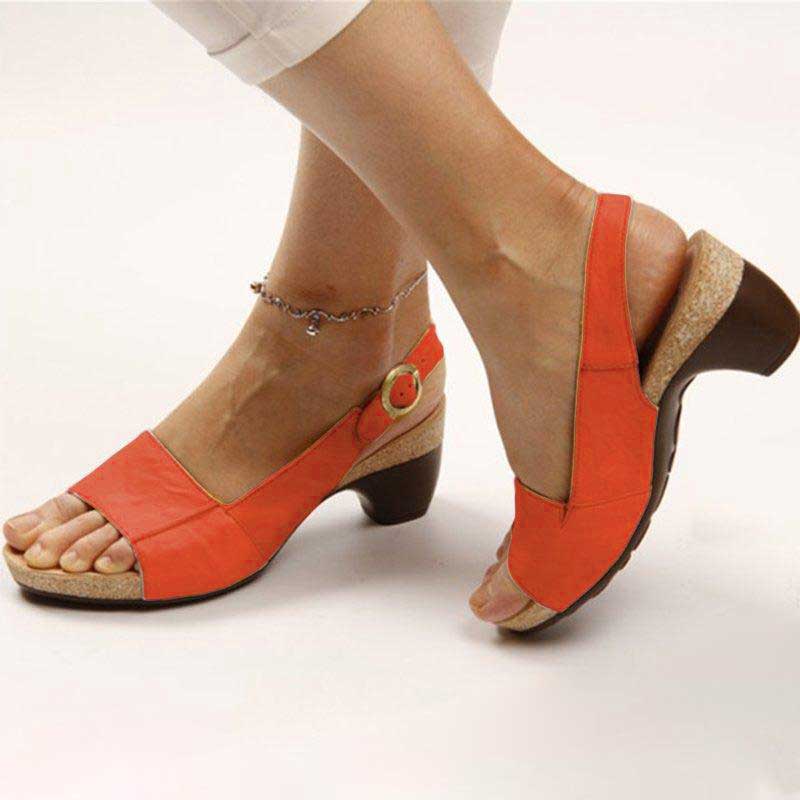 Dania - Orthopedic Sandals with Heel